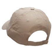 Cute Three Balloons Embroidered Garment Washed Cotton Twill Cap - Khaki OSFM