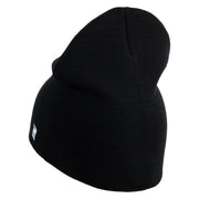 USAF Retired Embroidered 8" Knit Short Beanie - Black OSFM