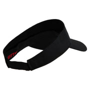 US Marine Corps Emblem Mark Embroidered Cotton Twill Sun Visor - Black OSFM
