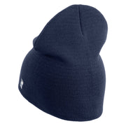USAF Retired Embroidered 8" Knit Short Beanie - Navy OSFM