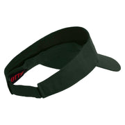 US Marine Corps Emblem Mark Embroidered Cotton Twill Sun Visor - Dk-Green OSFM