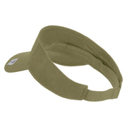 USMC Design Mark Embroidered Cotton Twill Sun Visor - Khaki OSFM