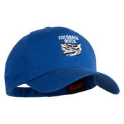 Colorado River Embroidered Solid Cotton Twill Cap - Royal OSFM
