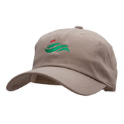 Golf Greens Embroidered Washed Cap