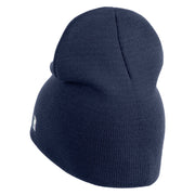 Veteran US Air Force Embroidered 8" Knit Short Beanie - Navy OSFM