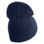Veteran US Air Force Embroidered 8" Knit Short Beanie - Navy OSFM
