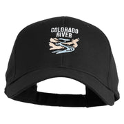 Colorado River Embroidered Solid Cotton Twill Cap - Black OSFM