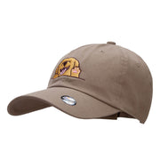 Happy Labrador Head Embroidered Cotton Twill Cap