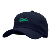 Golf Greens Embroidered Washed Cap