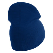 Veteran US Air Force Embroidered 8" Knit Short Beanie - Royal OSFM