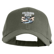 Colorado River Embroidered Solid Cotton Twill Cap - Grey OSFM