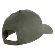 Colorado River Embroidered Solid Cotton Twill Cap - Grey OSFM