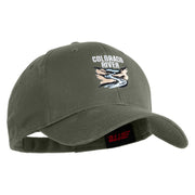 Colorado River Embroidered Solid Cotton Twill Cap - Grey OSFM