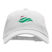 Golf Greens Embroidered Washed Cap