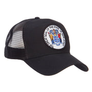 New Jersey State Seal Patched Mesh Cap