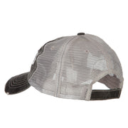 Famous Embroidered Low Profile Cotton Mesh Cap