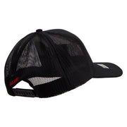 Licensed 18th Airborne Corps Embroidered Solid Cotton Twill Mesh Prostyle Cap - Black OSFM