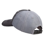 Licensed 101st Airborne Retired Embroidered Low Profile Special Cotton Mesh Cap - Black OSFM