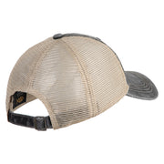John Muir Trail Embroidered Pigment Dyed Mesh Cap - Black Khaki OSFM