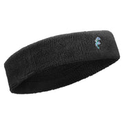 Scorpion Grasses Embroidered Head Bands Terry - Black OSFM