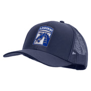 Licensed 18th Airborne Corps Embroidered Solid Cotton Twill Mesh Prostyle Cap - Navy OSFM