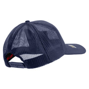 Licensed 18th Airborne Corps Embroidered Solid Cotton Twill Mesh Prostyle Cap - Navy OSFM