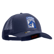Licensed 18th Airborne Corps Embroidered Solid Cotton Twill Mesh Prostyle Cap - Navy OSFM