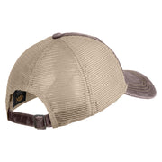 John Muir Trail Embroidered Pigment Dyed Mesh Cap - Brown Khaki OSFM