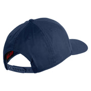 US Marine Corps Retired Design Embroidered Solid Cotton Twill Pro Style Cap - Navy OSFM