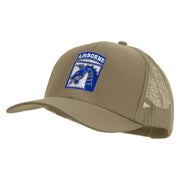 Licensed 18th Airborne Corps Embroidered Solid Cotton Twill Mesh Prostyle Cap - Khaki OSFM