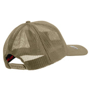 Licensed 18th Airborne Corps Embroidered Solid Cotton Twill Mesh Prostyle Cap - Khaki OSFM