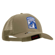 Licensed 18th Airborne Corps Embroidered Solid Cotton Twill Mesh Prostyle Cap - Khaki OSFM