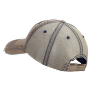 Licensed 101st Airborne Retired Embroidered Low Profile Special Cotton Mesh Cap - Khaki OSFM