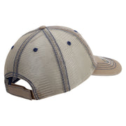 Licensed 101st Airborne Retired Embroidered Low Profile Special Cotton Mesh Cap - Khaki OSFM