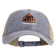 John Muir Trail Embroidered Pigment Dyed Mesh Cap - Grey Khaki OSFM