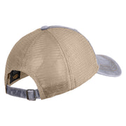 John Muir Trail Embroidered Pigment Dyed Mesh Cap - Grey Khaki OSFM