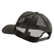 Licensed 18th Airborne Corps Embroidered Solid Cotton Twill Mesh Prostyle Cap - Charcoal OSFM