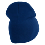 Retired US Air Force Embroidered 8" Knit Short Beanie - Royal OSFM