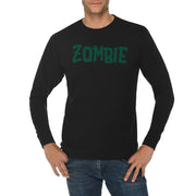 Zombie Graphic Long Sleeve Crewneck Tee