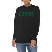 Zombie Graphic Long Sleeve Crewneck Tee