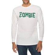 Zombie Graphic Long Sleeve Crewneck Tee