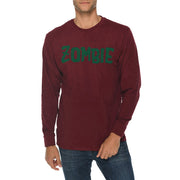 Zombie Graphic Long Sleeve Crewneck Tee