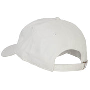 Kansas with Map Outline Embroidered Washed Cotton Twill Cap