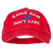 Kayak Hair Don't Care Embroidered Low Profile Cotton Cap