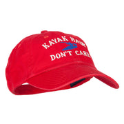 Kayak Hair Don't Care Embroidered Low Profile Cotton Cap