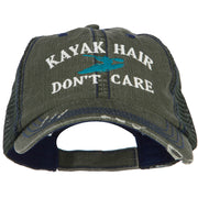 Kayak Hair Don't Care Embroidered Cotton Mesh Cap