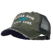 Kayak Hair Don't Care Embroidered Cotton Mesh Cap