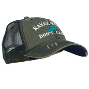 Kayak Hair Don't Care Embroidered Cotton Mesh Cap