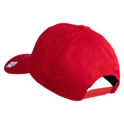 US Marine Semper Fidelis Design Embroidered Solid Cotton Twill Pro Style Cap - Red OSFM