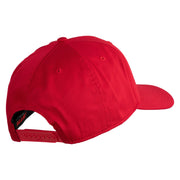 US Marine Semper Fidelis Design Embroidered Solid Cotton Twill Pro Style Cap - Red OSFM